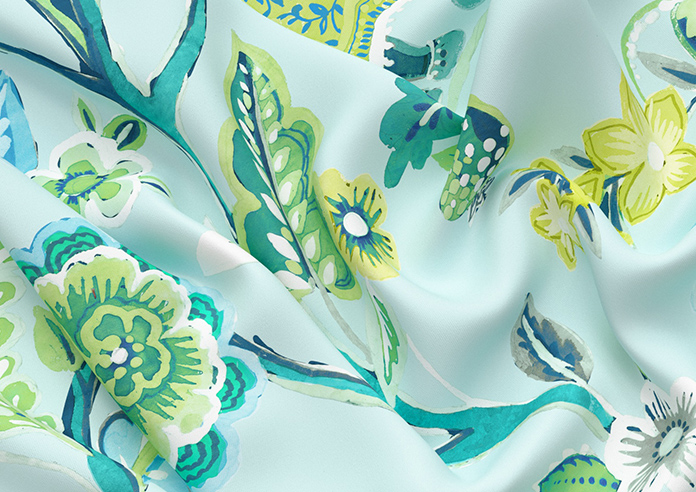 Gujarat, Cyan - Twist&Fit Roman Blind - Image 4